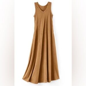 Soft Surroundings Bailey maxi dress in color brown sugar - size L